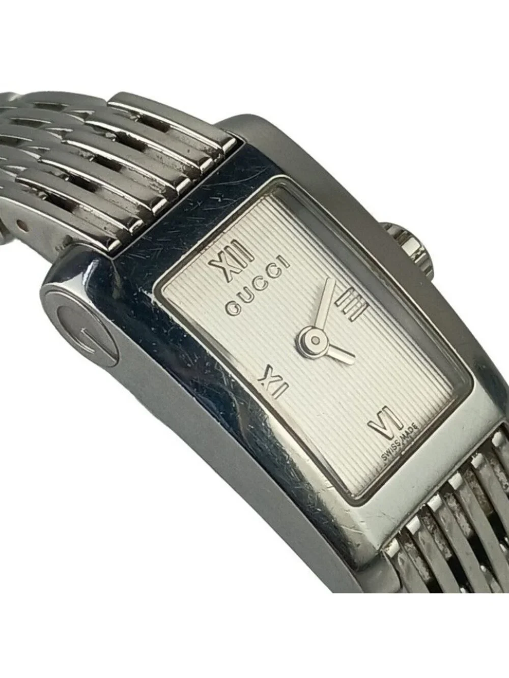 Gucci Watch Metro Silver Stainless Steel 2 Hand Quartz
